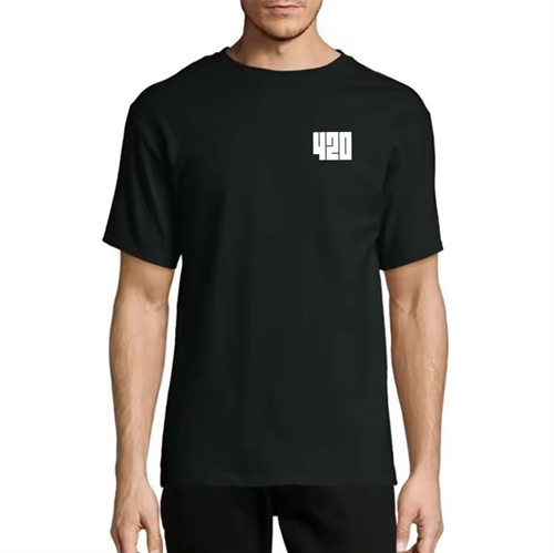 T-shirt 420 Sort Premium