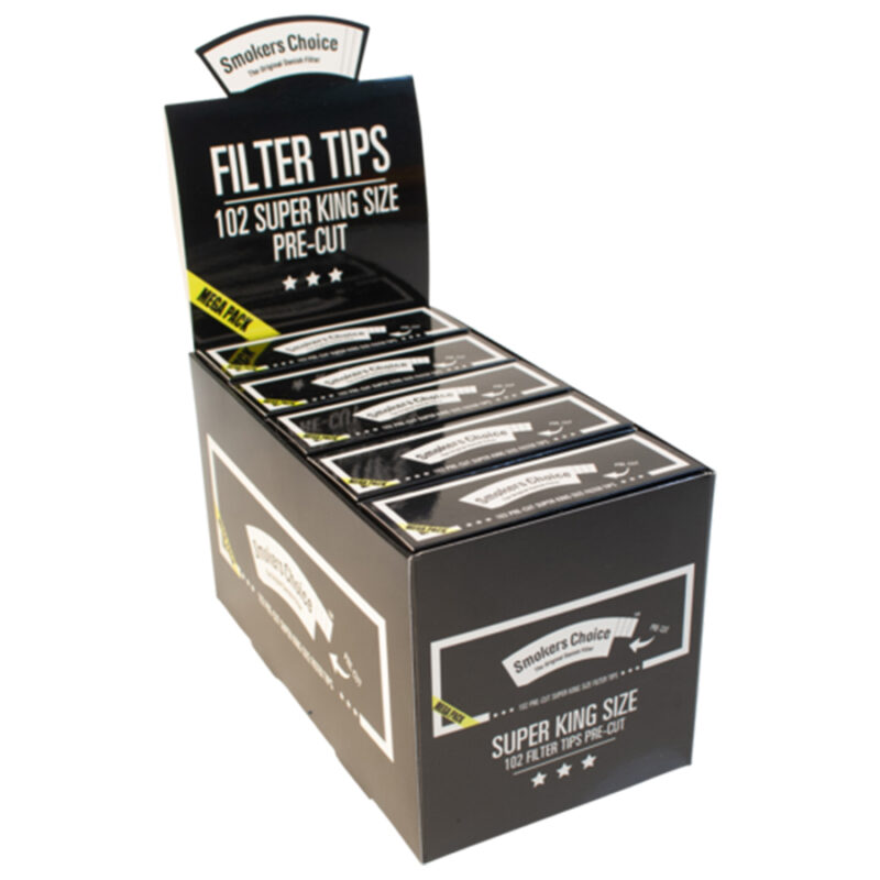 Smokers Choice Super King Size Black Tips Cut Mega Pack - Billede 2