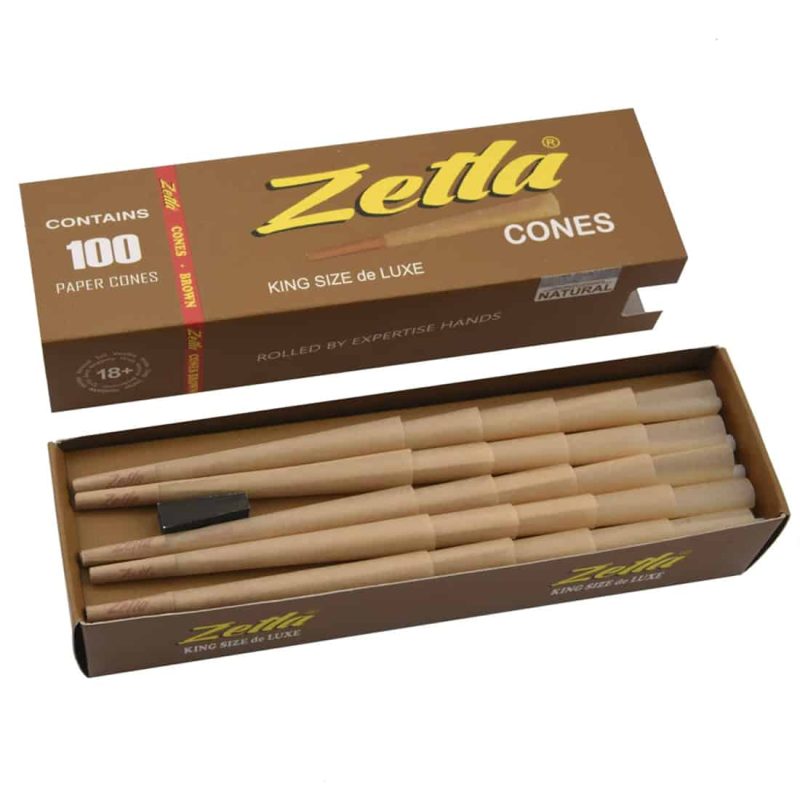 Brune de Luxe Cones King Size 100 stk | Zetla - Image 3
