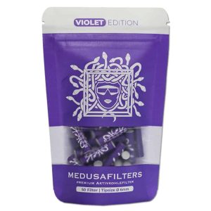 Aktivt Kul Filtertips Violet Edition 50 stk | Medusa